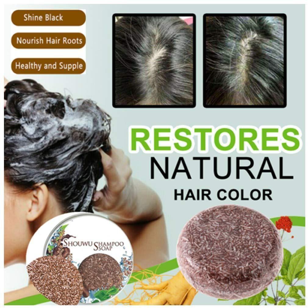 Naturally Organic Hair Darkening Shampoo Bar (Pack of 2)